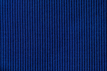 ribbed blue athletic fabric close up