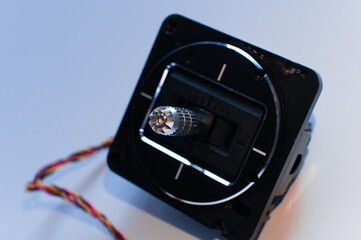 A spare radio component, a gimbal with Hall sensors, for a multifunctional universal radio remote control for UAV drones and radio-controlled quadcopters.