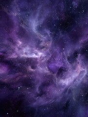 Fototapeta premium the sacred dance of nebulas and stars across the violet heavens