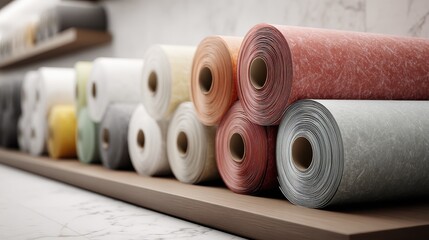 advanced composite material rolls display