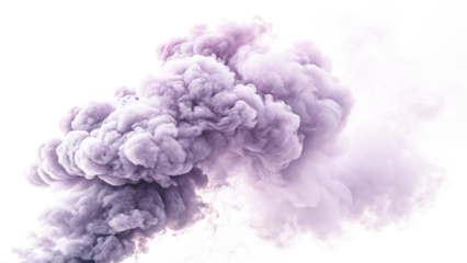 Abstract purple smoke swirls floating gracefully creating an ethereal artistic display