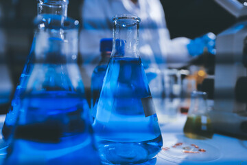 Researchers working in the clinical laboratory