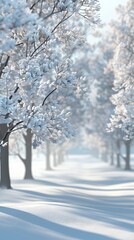 background winter forest illustration.