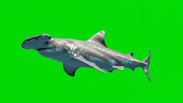 Hammerhead Sharks Gliding Seamlessly: A Captivating Green Screen Compilation for Marine Enthusiasts and Environmentalists