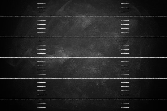 American football field, chalk drawing scheme, football nfl, offense and defense, playbook yard, line grid marker, vector illustration - Powered by Adobe