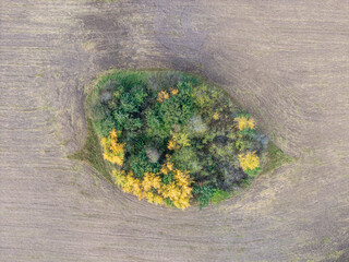 Piękne jezioro w Polsce, wczesna jesień © hunter76