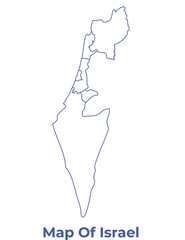 Outline Map of Israel