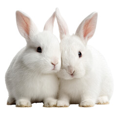 white rabbits png cuddling rabbits png bunny pair png cute rabbits png pets png transparent background image