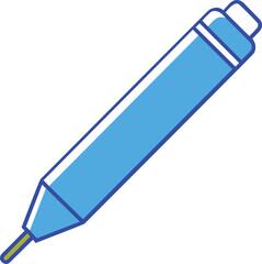  blue pen vector illustration