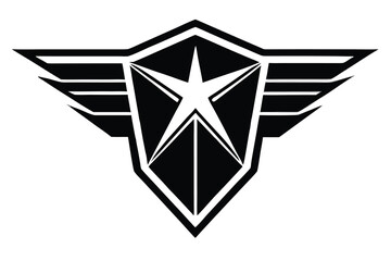  collection of vector wing emblems in a modern, geometric, and stylized design . 