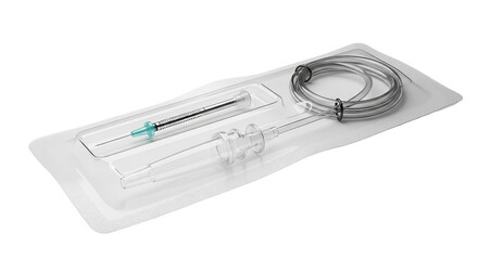 Sterile Medical Kit with Syringe and Tubing Injection Vaccination Treatment Healthcare Medical Supplies Equipment