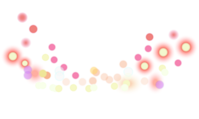 Glowing neon orb lights bokeh abstract background with floating light glow circles and soft gradient blur creating dreamy colorful red pink purple golden illumination and radiant sparkle effect