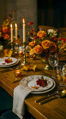 A Golden Harvest: Crafting a Warm and Elegant Tablescape for a Seasonal Feast