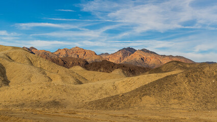 Textured Desert Landscape in 20 Mule Team Canyon, Death Valley National Park