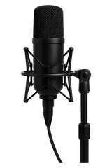 Condenser Microphone on Stand High quality Realistic image.