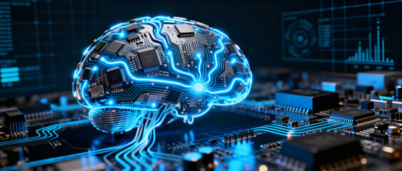 Artificial Intelligence Concept Of Human Brain