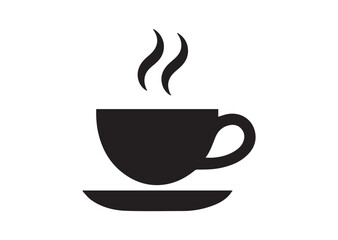 Coffee cup icon, Coffee cup solid vector design