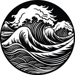 Abstract digital art of a radiant golden nebula with cosmic swirls and stars isolated on transparent background