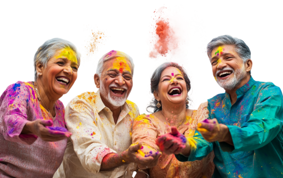 Grandparents Laughing Joyfully with Their Grandchild Creating a Heartwarming Family Moment Full of Happiness isolated on transparent background PNG