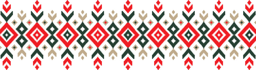 Red and white striped seamless pattern background design vector illustration