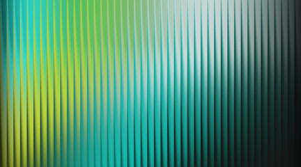 Obraz premium Abstract Vertical Ribbed Texture with Green and Teal Gradient Lighting background