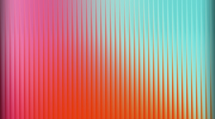 Vibrant Gradient of Pink Orange and Teal Vertical Ribbed Abstract Background image photo