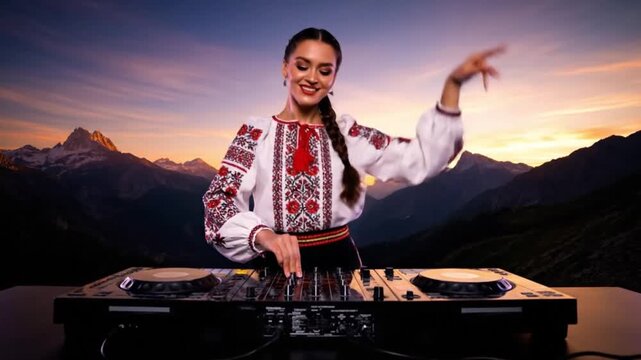 dj at the party, dj in action