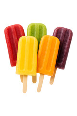 Colorful Fruit Popsicles High quality Realistic image.