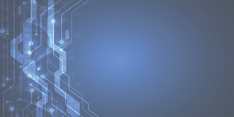 Abstract blue and gray hues with vertical streaks flowing into circular patterns isolated on transparent background