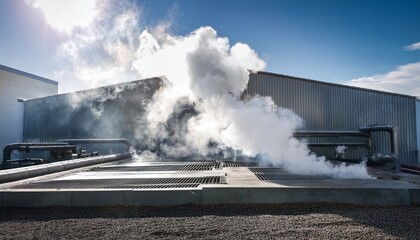 airborne contaminants spreading through industrial ventilation system