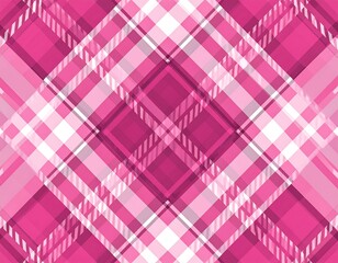 Pink and white diagonal plaid pattern (7)