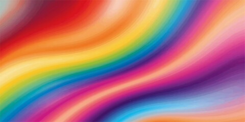 Abstract bright rainbow colorful wave pattern illustration background design