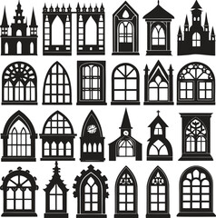 Abstract geometric window design with vibrant color accents and clean lines