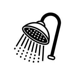 water saving shower head icon