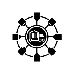 holistic logistics framework icon