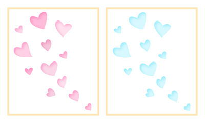 Flying Hearts Clip Art