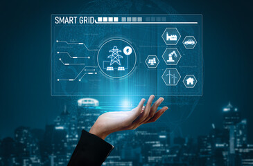 Smart grid system integrating renewable energy sources, energy storage, smart inverters, and demand...