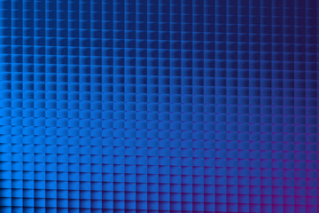 A striking geometric pattern of blue squares creates a captivating abstract background, blending modern design with a touch of digital artistry and visual depth