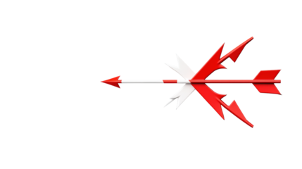 Abstract Arrows on Transparent Background