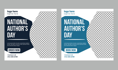 Happy National Author's Day Instagram post