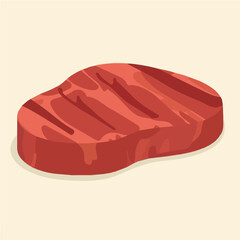Meat steak vector design icon