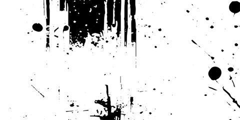 Vector and clip art pattern with many cracks and scratches. Cracked barren desert earth Abstract of grunge, Vector black ink brush stroke on white abstract background.  paint brush texture