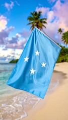 Flag of a tropical island nation