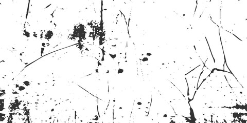 Vector and clip art pattern with many cracks and scratches. Cracked barren desert earth Abstract of grunge, Vector black ink brush stroke on white abstract background.  paint brush texture