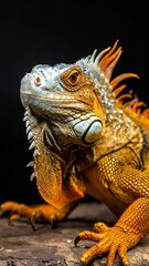 Close-up of a vibrant iguana (1)