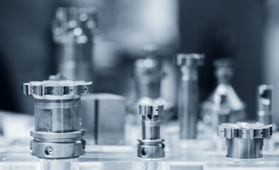 Precision machined metal components post-cnc processing with industrial focus