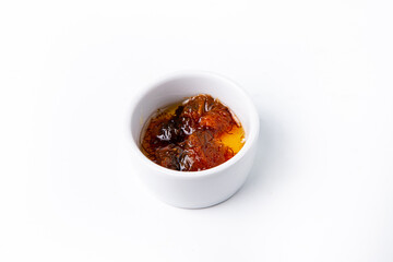 Preserving sweet calamondin or kumquat fruit in syrup