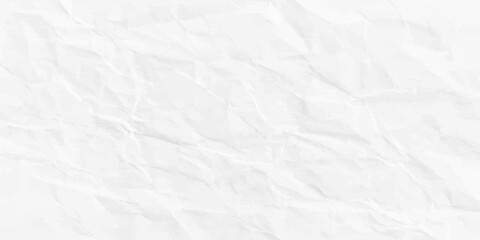 A blank sheet of crumpled white paper with a wrinkled texture and creased pattern on its rough surface