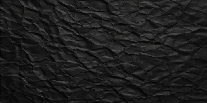 Dark, rough black leather texture and paper background pattern for a natural material design surface