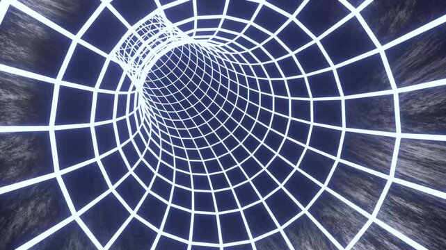 Abstract Digital Line Tunnel Hyperspeed Seamless Loop